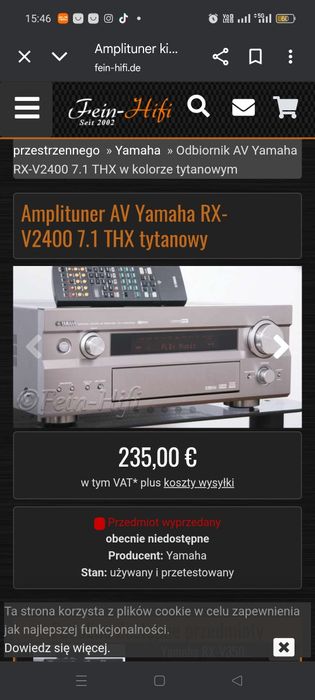 Yamaha RX v 2400