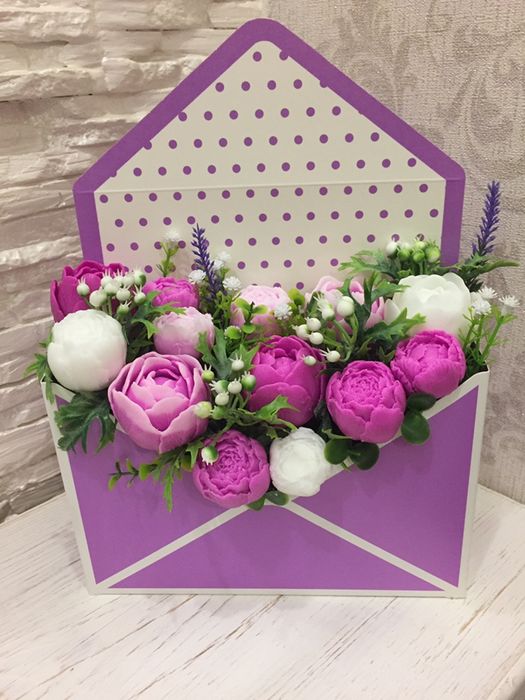 Букеты из натурального мила ручной работы