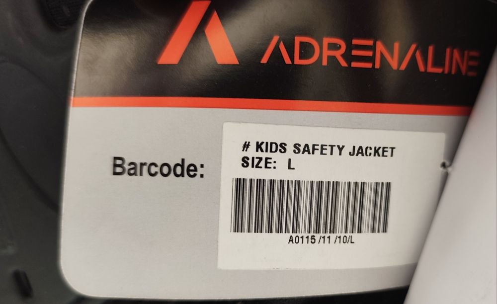 Nowy buzer/zbroja motocyklowa dla dziecka Adrenaline Defender - rozm.L