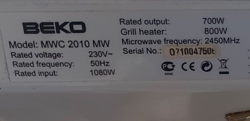 Мікрохвильова печ Beko MWC 2010 MW