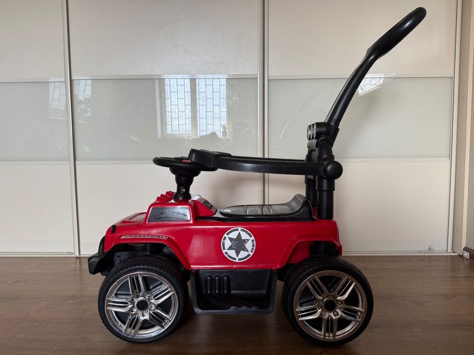 Дитяча машинка-каталка Bambi Racer M4800E Jeep 2 в 1, червона