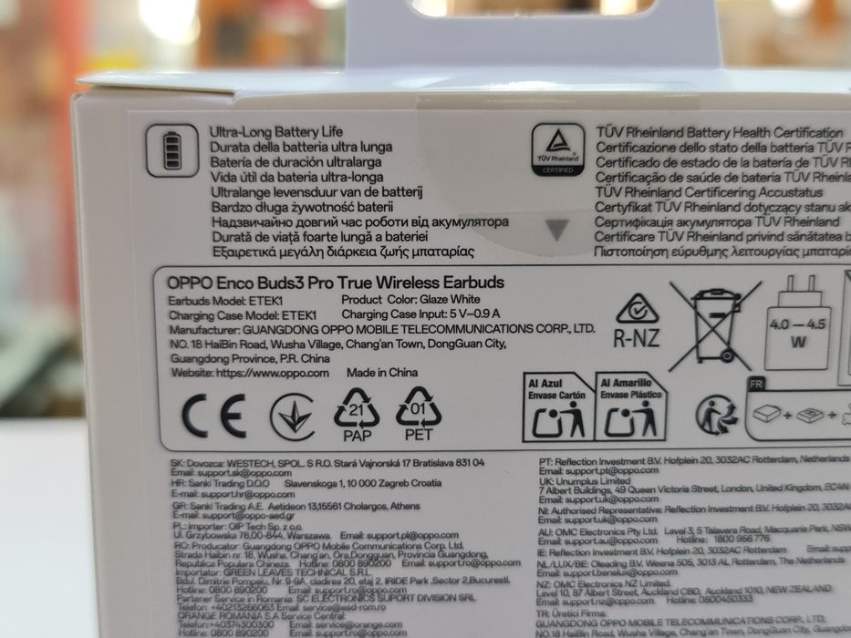 Нові OPPO Enco Buds3 Pro Glaze White
