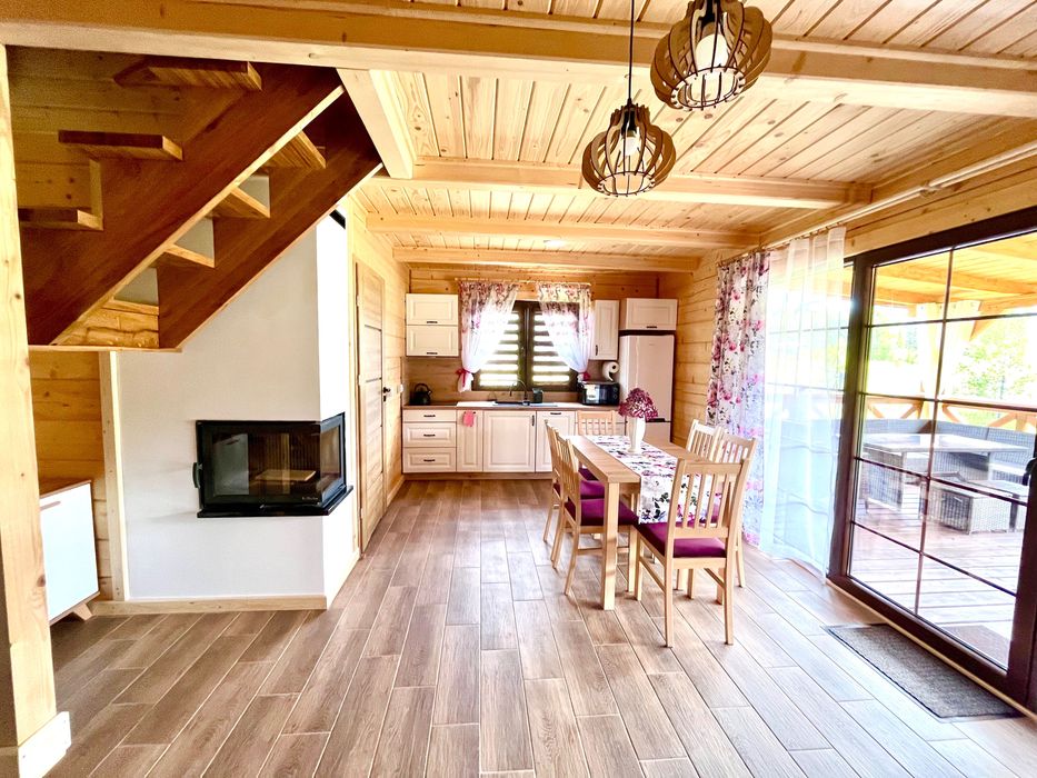 Domki Złote Runo Zalew Siemianówka Podlasie , bania i sauna.