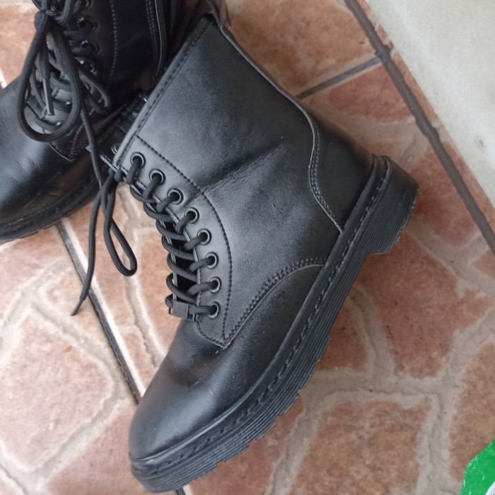 Buty botki loft37 czarne ekoskóra
