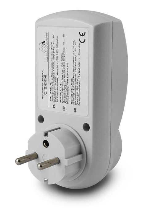 Timer wyłącznik czasowy programator cyfrowy 3600W Maclean MCE05