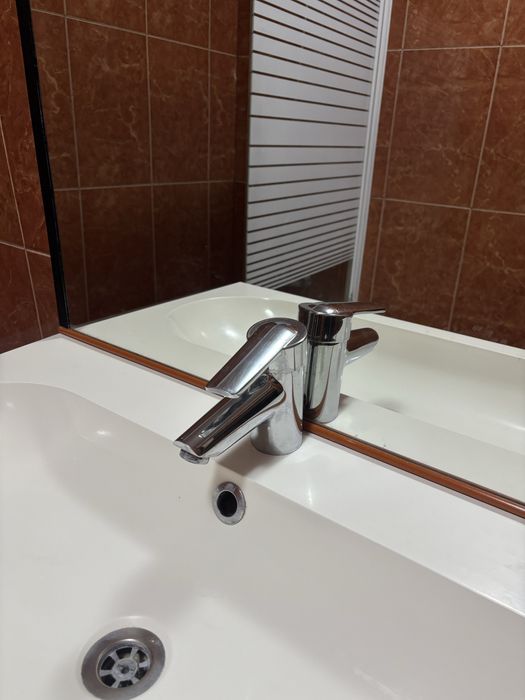 Conjunto espelho + movél WC