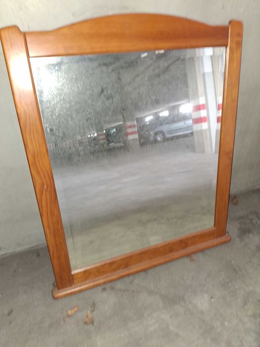 Honey-pine mirror, like new64584420434689120