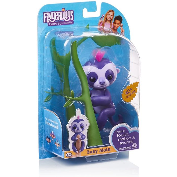 Інтерактивні іграшки WowWee Fingerlings - Дельфін та Лінивець
