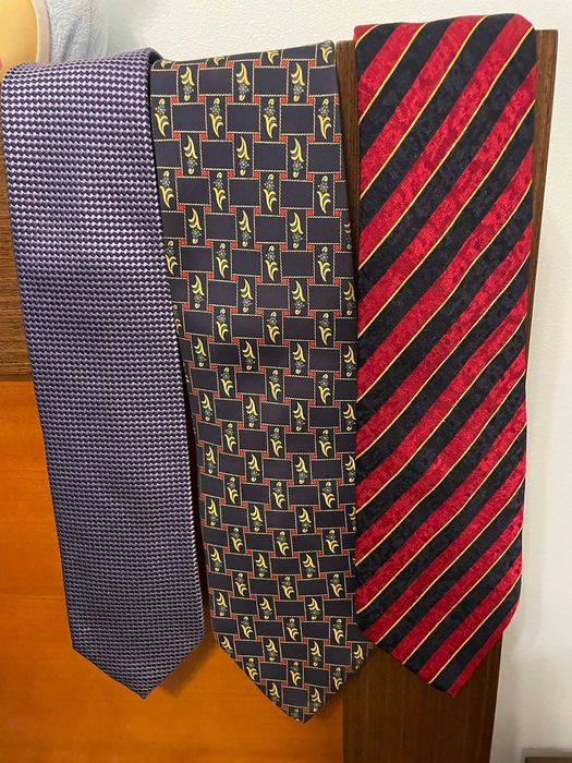 3 Gravatas 100% seda marcas Neck Dress, Carlo Colombo e Stefano Balli
