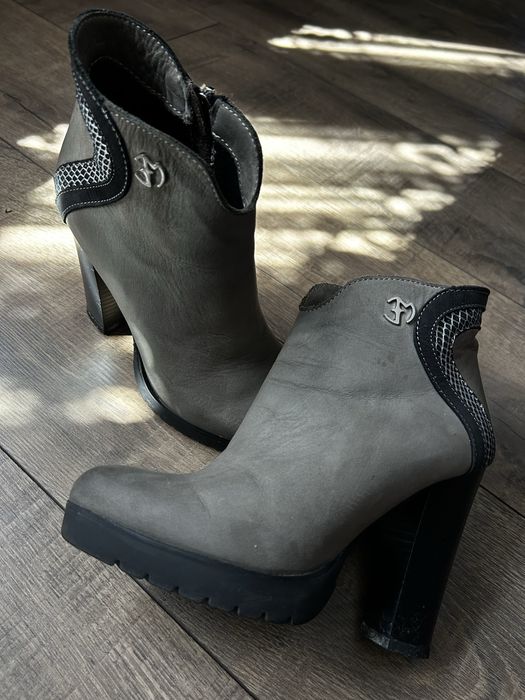 Botki szare Eva Minge roz.36
