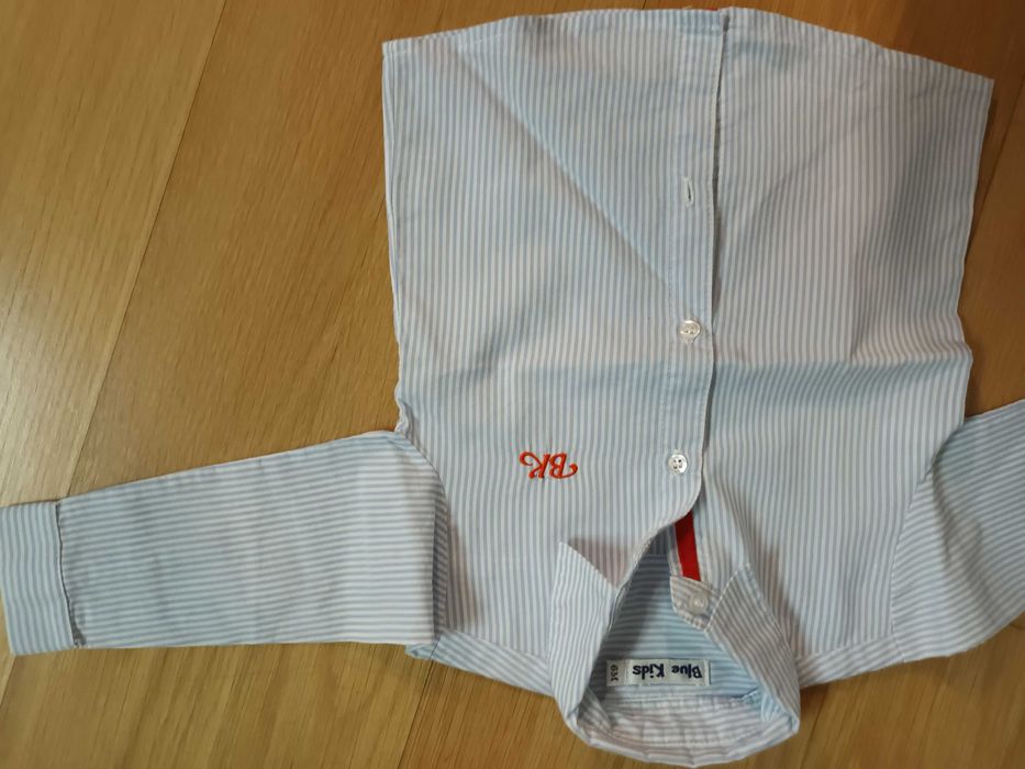 Camisa Branca Riscas, 6M