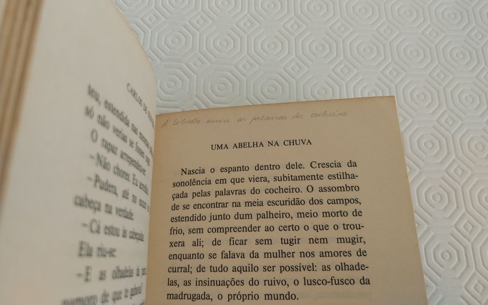 Livro "Uma Abelha na Chuva" de Carlos de Oliveira