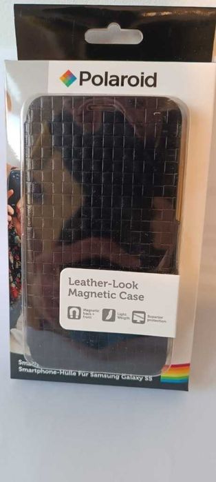 Etui Magnetic Case s klapka Polaroid do Samsung Galaxy S5 czarny