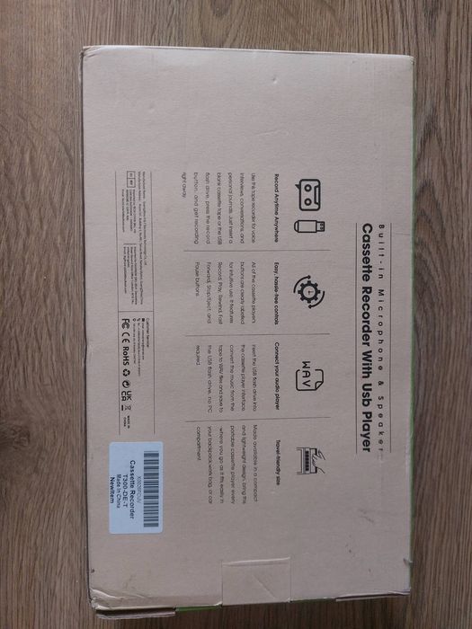 Портативний касетний магнітофон, касетний програвач, оцифровувач на USB з ручкою, навушниками, мікрофоном, динаміком