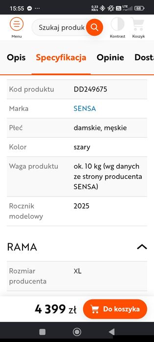 Szosa Sensa Veneto disc Shimano 105