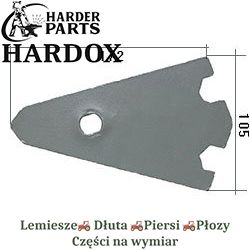 Płoza przednia Lemken HARDOX 3401.903 części pługa 2Xlepsze niż Borowe