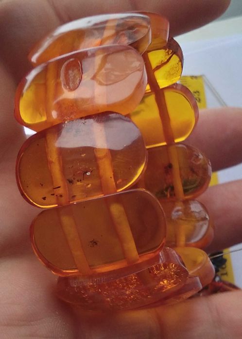 Bransoletka biżuteria świat Bursztynu antyki starocie antyki szklo