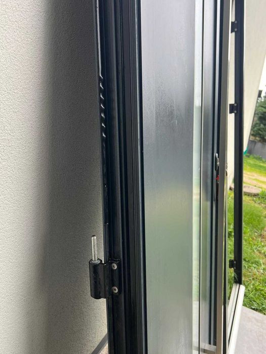 Porta Alumínio Moderna 80x190 cm com Vidro Fosco