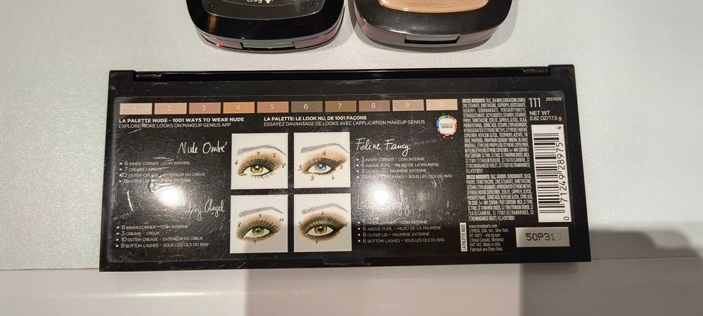 Zestaw kosmetyków Loreal Maybelline + zestaw pędzli