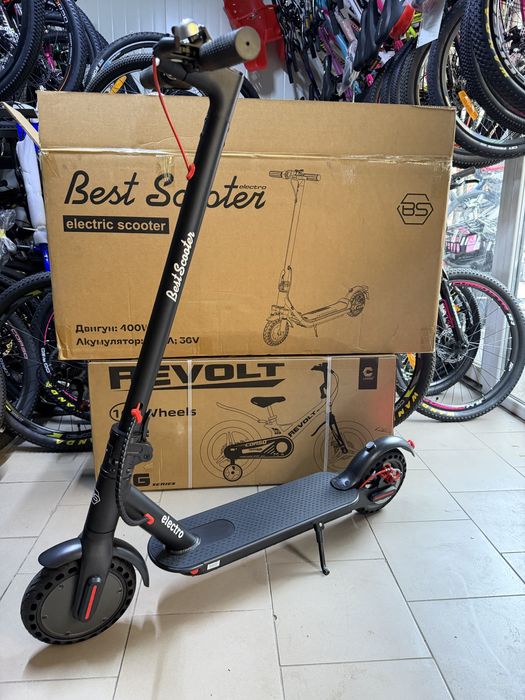Електро самокат 350ват 36в10.4ампер запас ходу до 30 км новий самокат