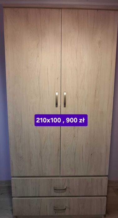 Sprzedam szafę 220x100x37  zamawianą u stolarza