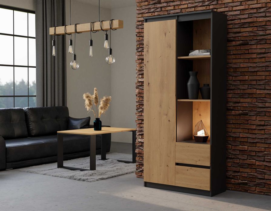 Regał 80 cm BILY Biurowy 7 Półek Drzwi RS-80 Różne Kolory