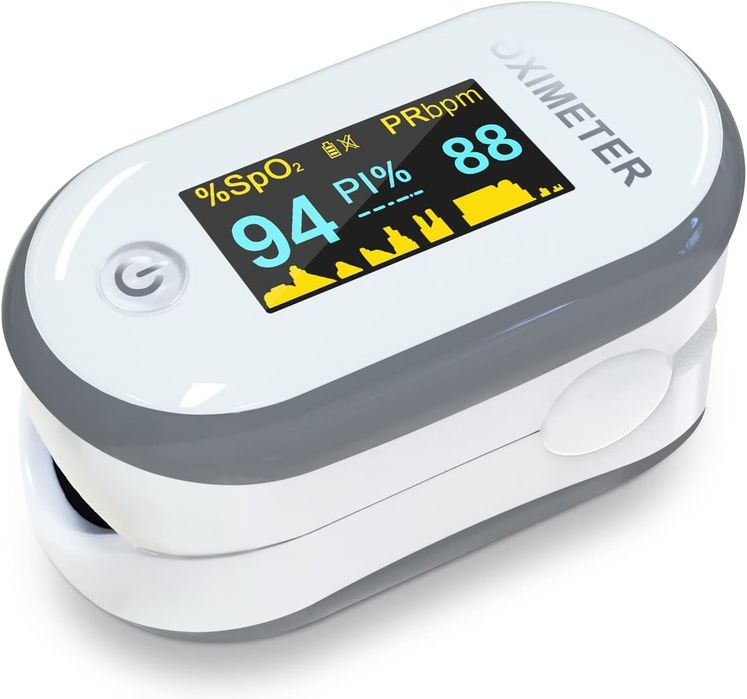 Pulsoksymetr MOMMED, urządzenie do pomiaru nasycenia tlenem na palcu
P