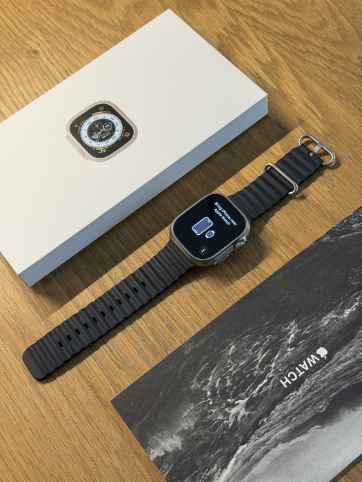 Apple Watch Ultra Titanium | Midnight Ocean Band
