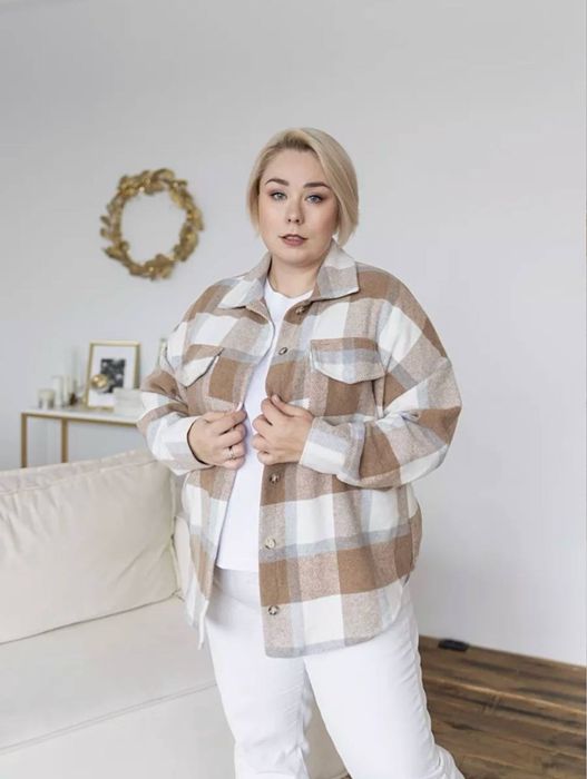 Кашемірова жіноча рубашка, сорочка розмір 48-52