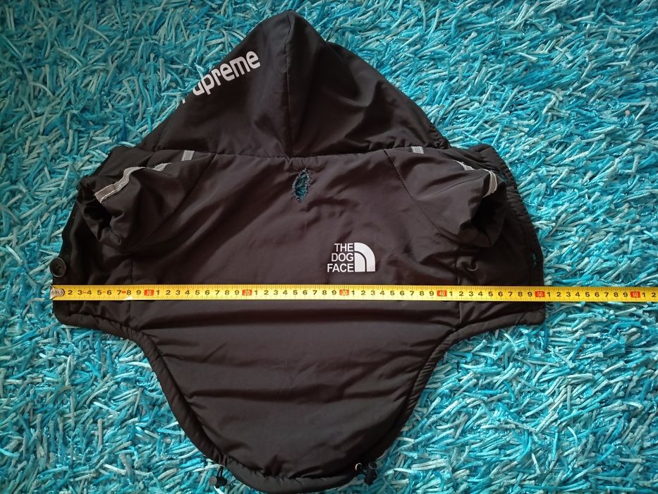 Kurtka dla psa rozmiar L długość 34cm czarna