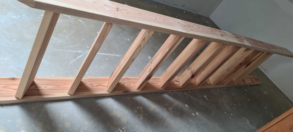 Schody drewniane proste 327cm