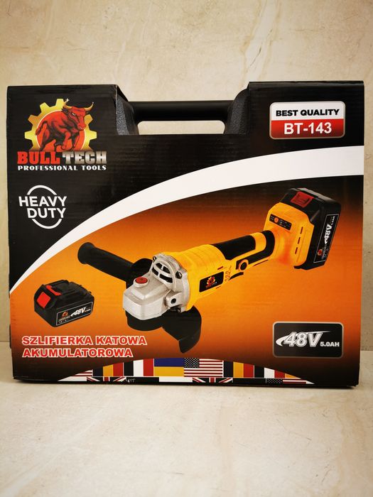 Szlifierka kątowa na akumulator baterie plus baterie z akumulatorem