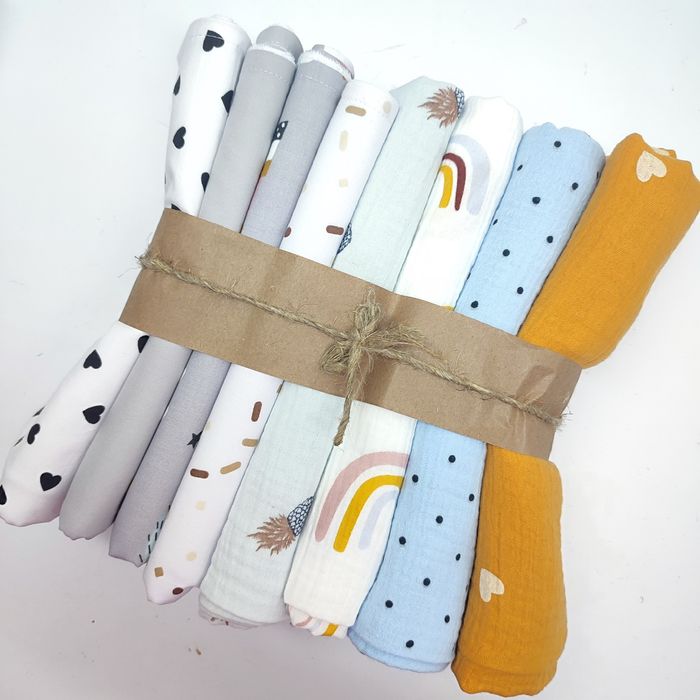 Пелюшки дитячі бавовняні фланелеві муслінові непромокаючі пеленки