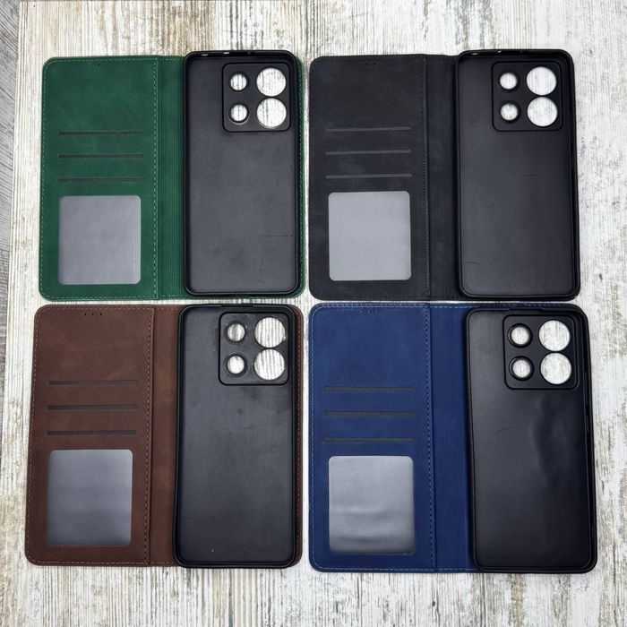 Чехол книжка Leather Book на Xiaomi Redmi Note 13 Pro 5G/ X6 Чохол