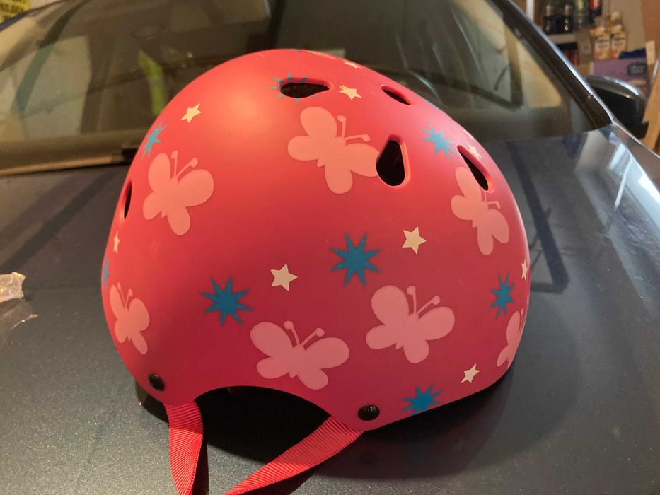 Kask 52-57 dla dziewczynki jak NOWY