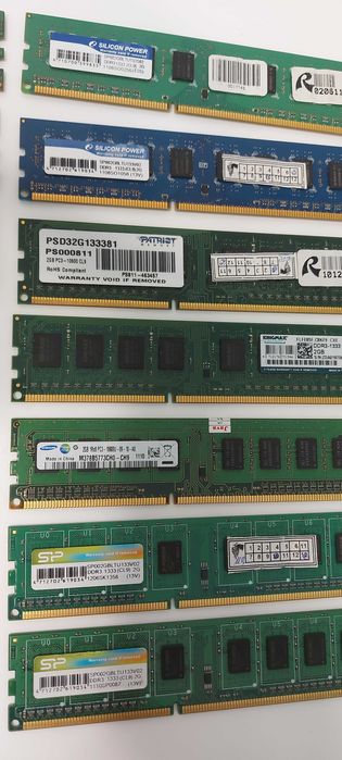 Компютерна оперативна память  DDR 512 1G DDR2 1G 2G DDR3 2G