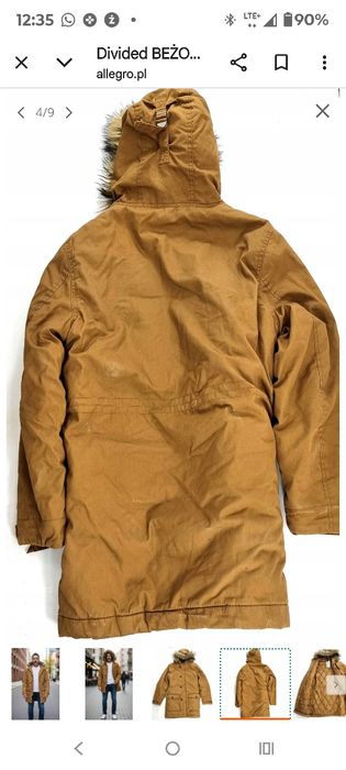 Kurtka zimowa bardzo ciepła