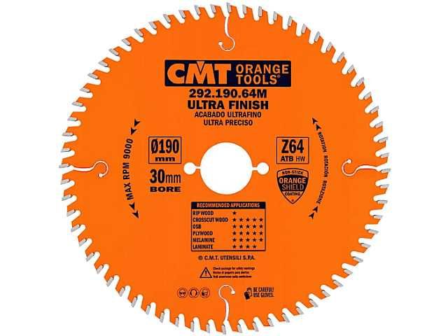 CMT 292.190.64M Tarcza do cięcia drewna Laminatu Piła Widia 190x30 Z64