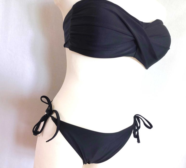 Strój Kąpielowy czarny Dwuczęściowy Bikini r. 40 NOWY