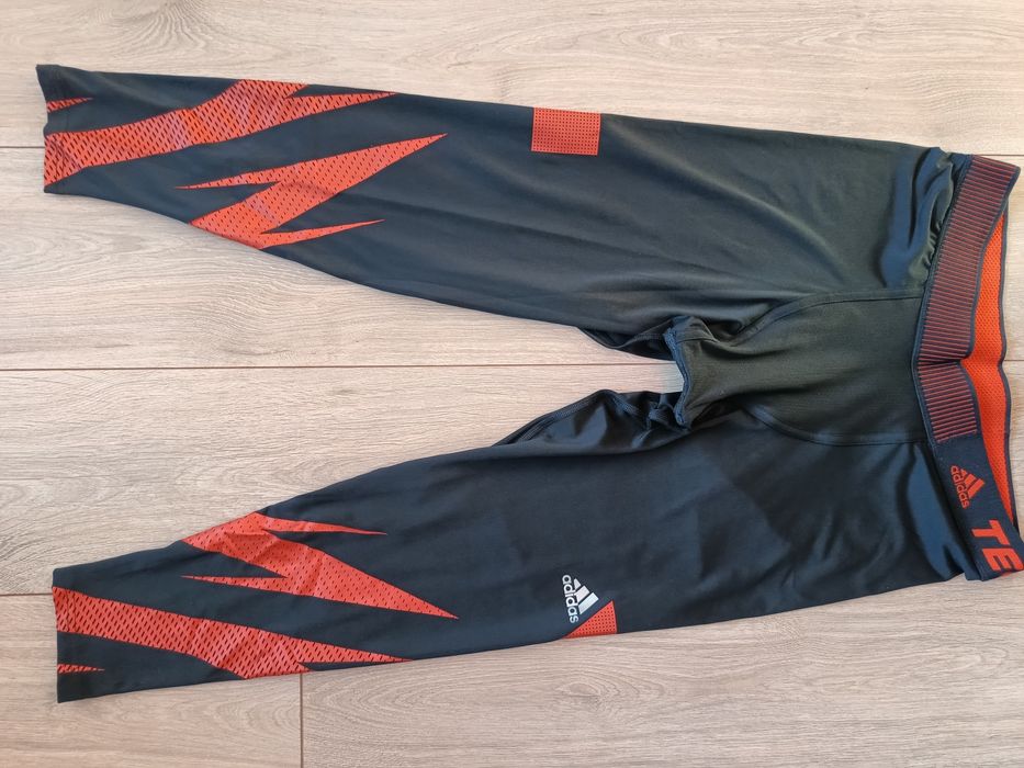 Legginsy kompresyjne męskie Adidas 3/4 techfit compression roz. XL