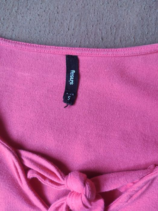 Body damskie malinowe czerwone Sinasy S