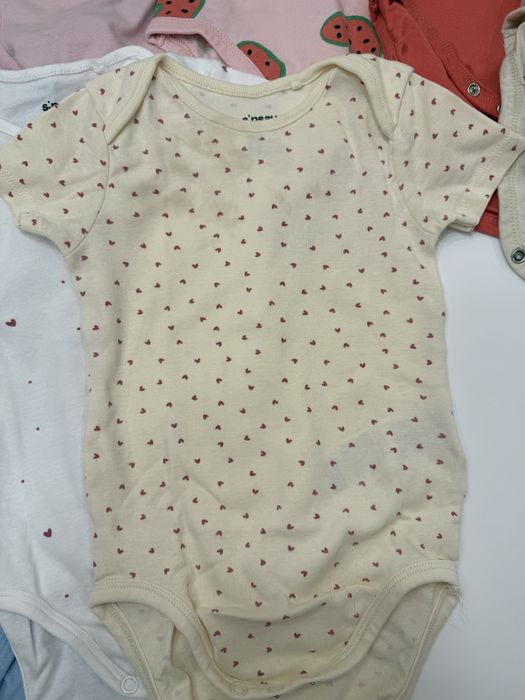 Zestaw paczka body 92 dla dziewczynki bawełna 12 sztuk