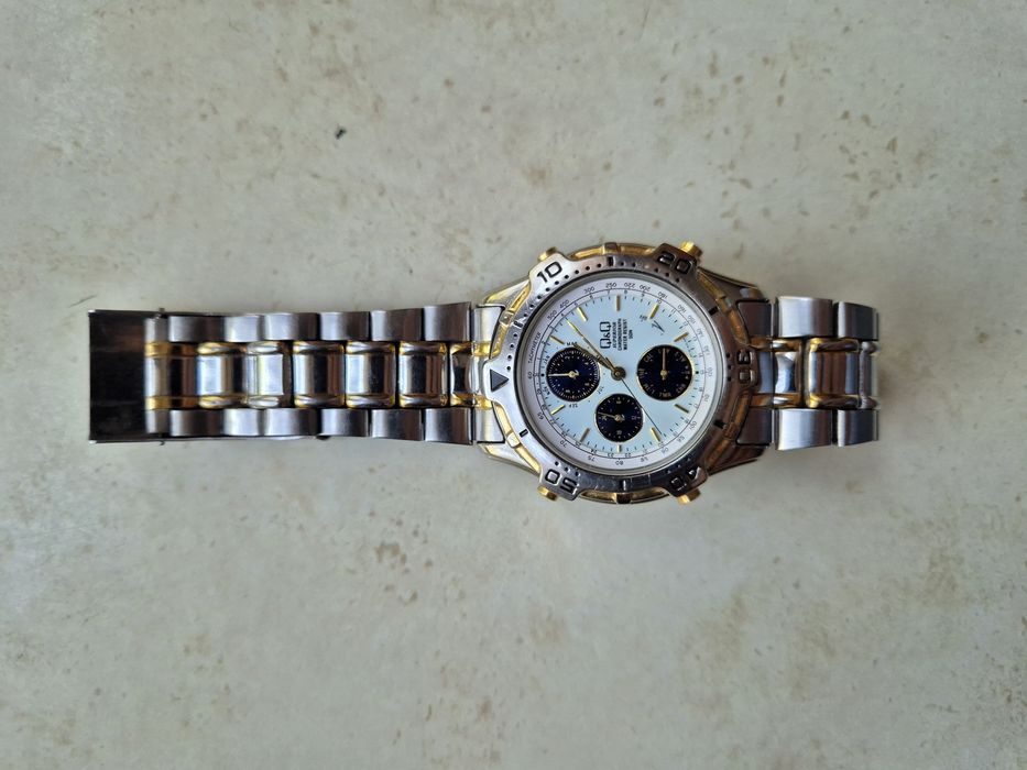 Zegarek szafirowe szkło Q&Q SUPERIOR CHRONOGRAPH