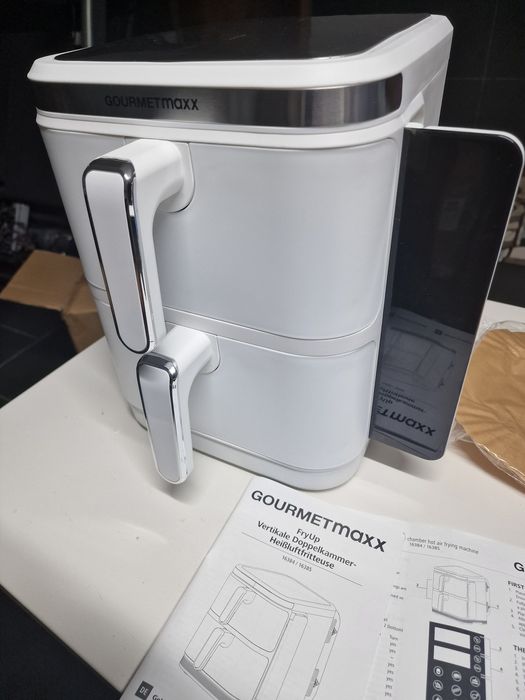 Fritadeira de Ar Quente de Dupla Câmara Vertical Gourmetmaxx FryUp.