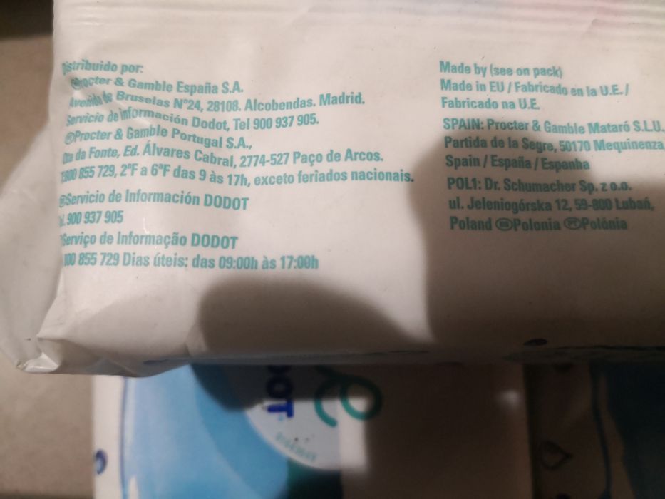 Aqua pure Dodot chusteczki nawilżane 99% woda