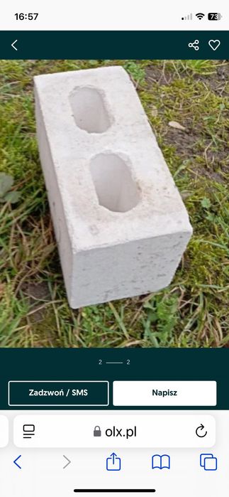Cegła biała podwójna