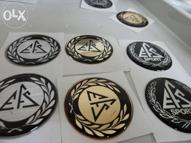 Autocolantes emblemas em resina