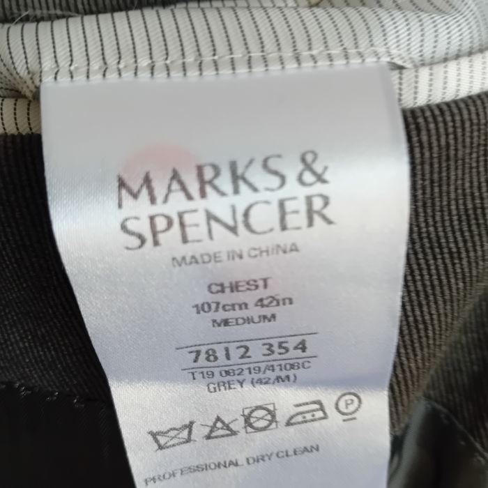 Marynarka 40R  sztruks Szara M&S