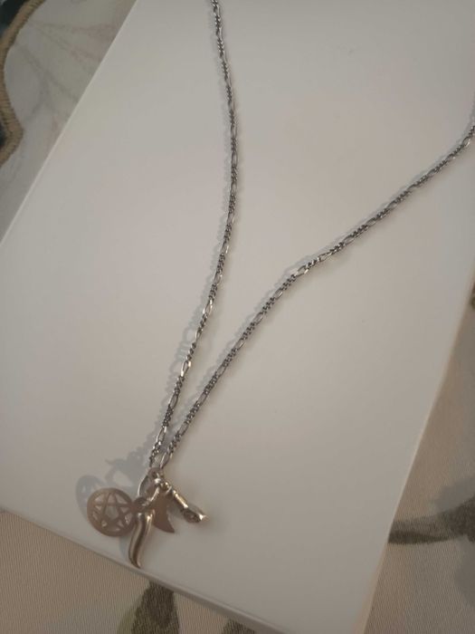 Fio de prata 925 nova com pingente mau olhado