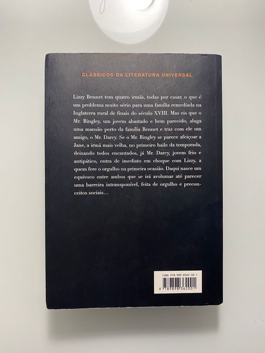 Livro “Orgulho e Preconceito”